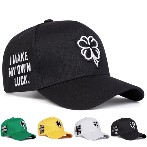 Clover Embroidery Mesh Outdoor Baseball Cap