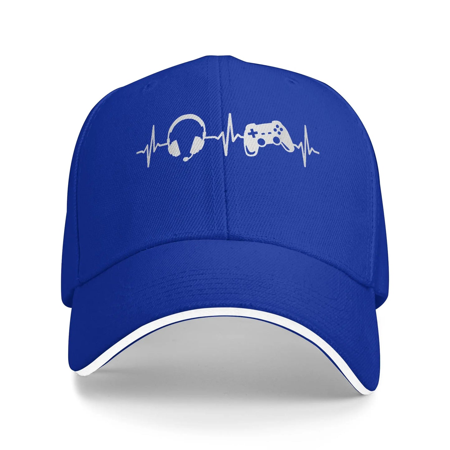 Gamer Gamepad Heartbeat Retro Trucker Baseball Cap
