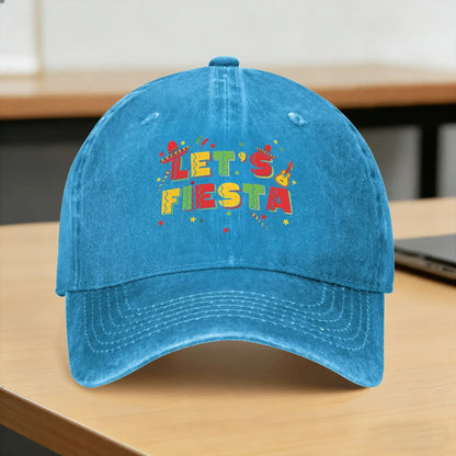 Let's Party Fiesta Summer Print Trucker Baseball Cap