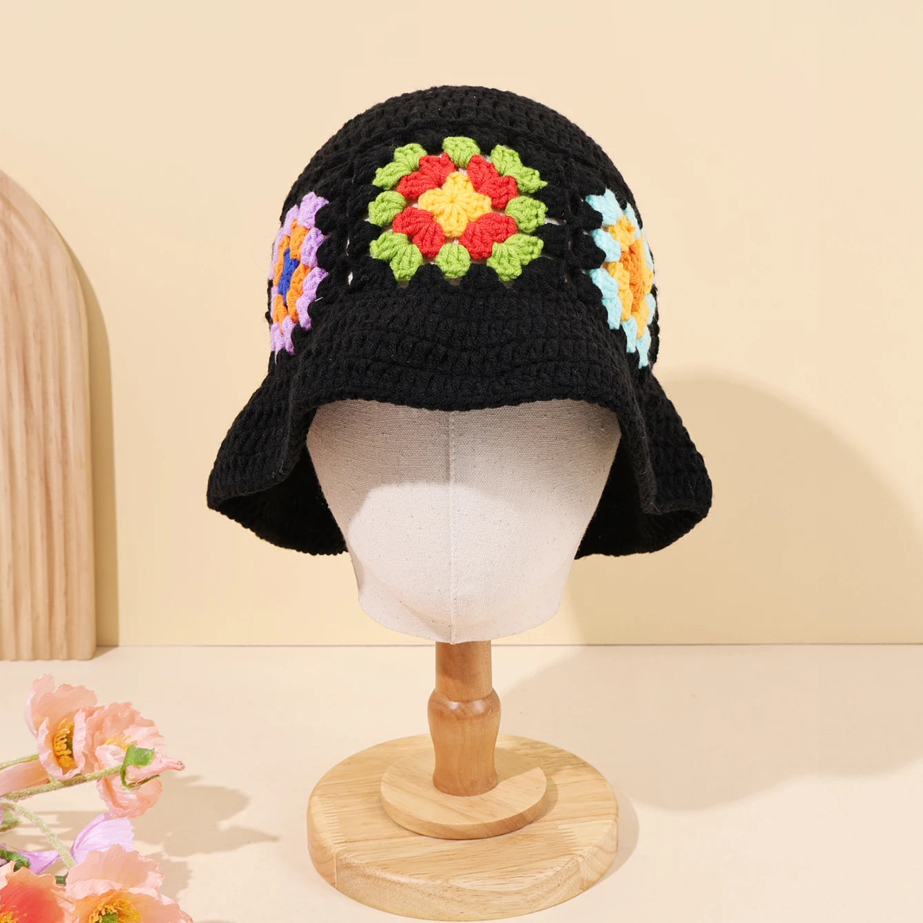 Colorful Floral Patchwork Bucket Hat