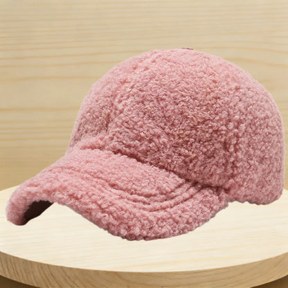 Winter Teddy Fleece Baseball Cap