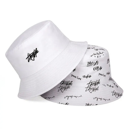 Letter Embroidery Casual Fisherman Bucket Hat