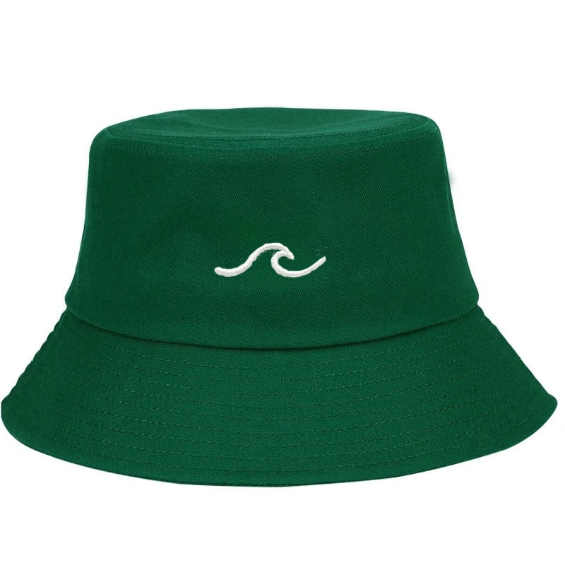 Wave Print Breathable Bucket Hat