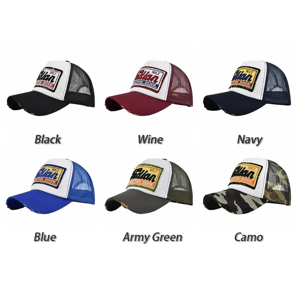 Cotton Mesh Baseball Hat Hip Hop Style