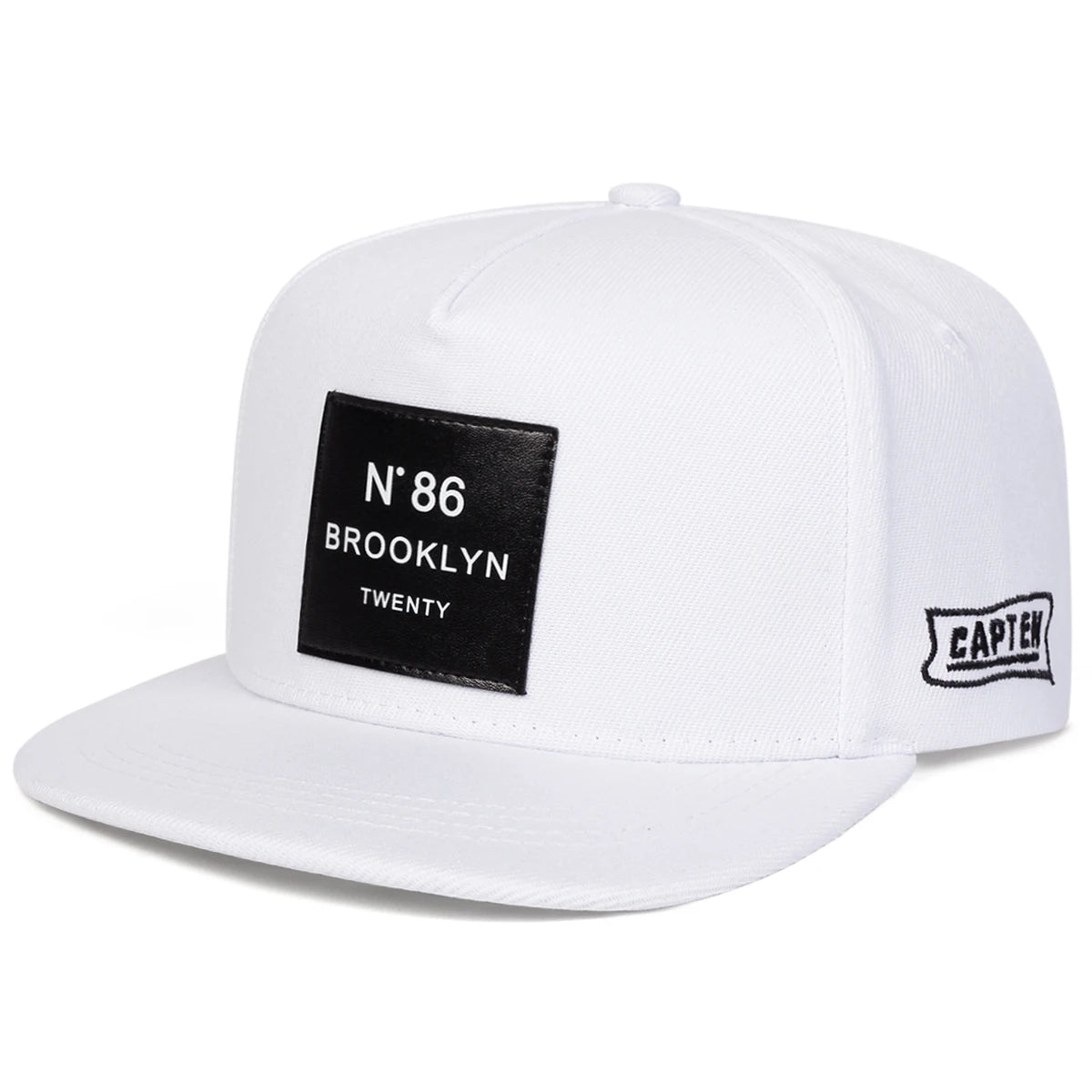 Brooklyn Label Embroidered Hip-Hop Snapback Cap