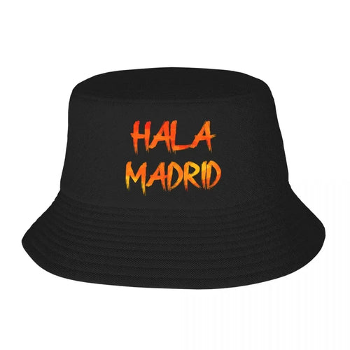 New Custom Hala Letter Print Beach Bucket Hat Women Men Unisex Summer Fisherman Cap