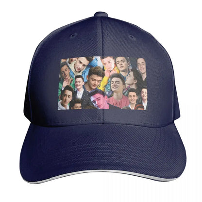 Noah Schnapp Collage Embroidered Baseball Cap