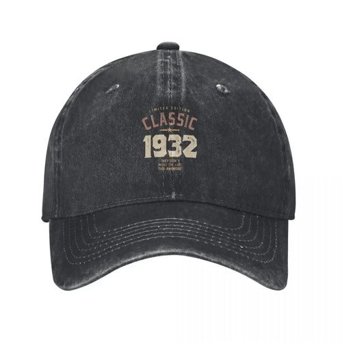 Classic 1932 Vintage Birthday Baseball Cap