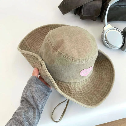 Adjustable Foldable Wide Brim Summer Bucket Hat