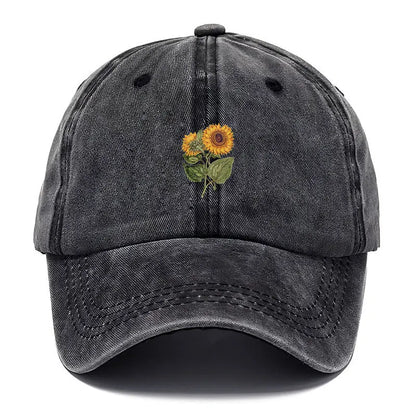 Trendy Sunflower Embroidery Baseball Cap