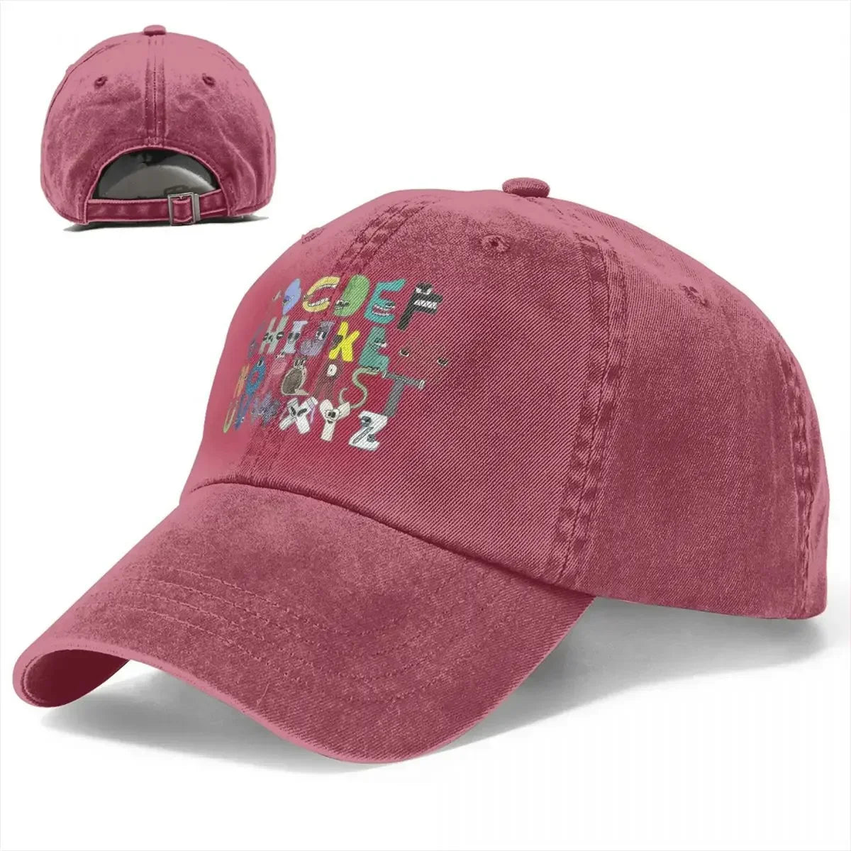 Villain ABC Letter Distressed Washed Baseball Cap