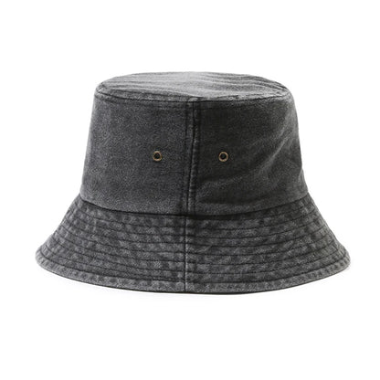 Cotton Washed Bucket Hat Vintage Fishing Hat For Men Women