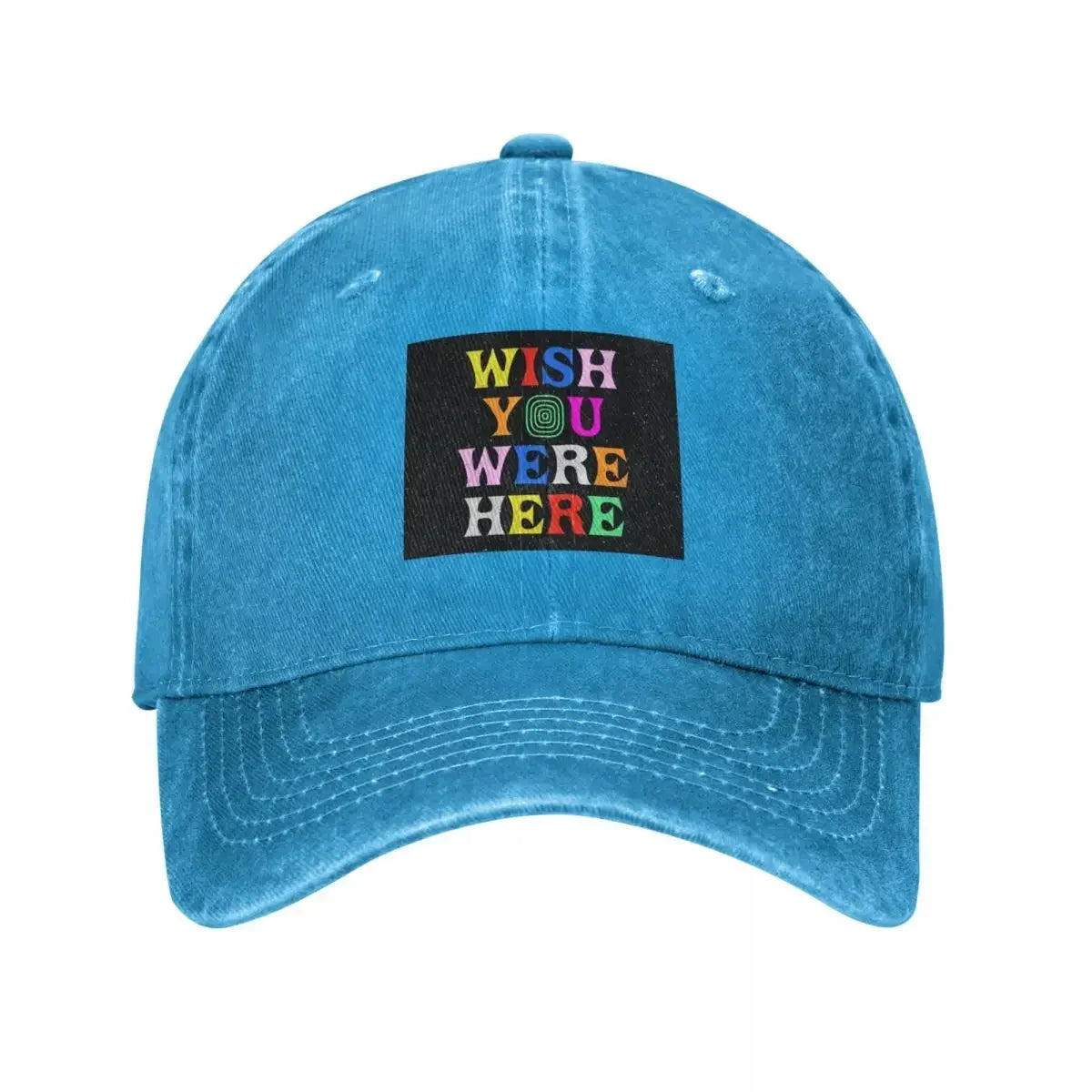 Wish U Were Here Vintage Graphic Baseball Cap