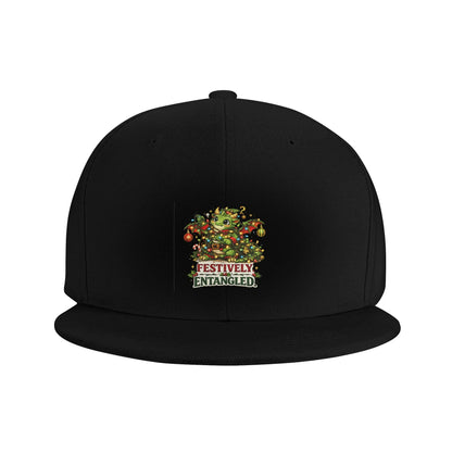 Festively Entangled Christmas Snapback Cap