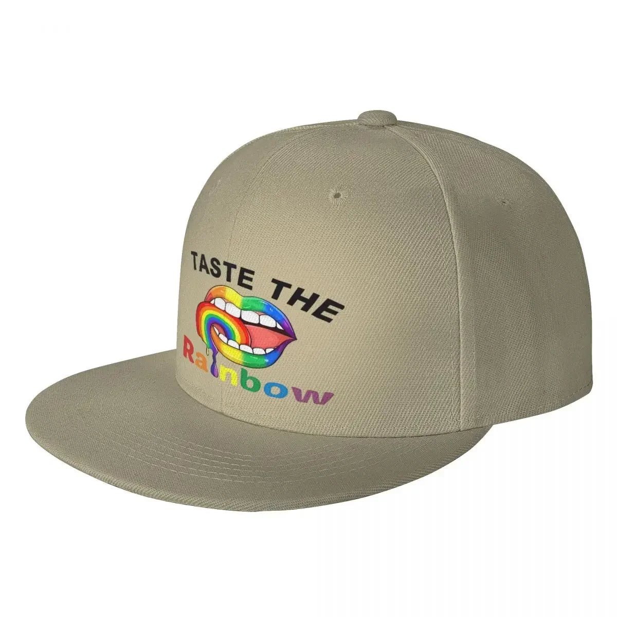 Rainbow Lips Pride Snapback Cap Hat