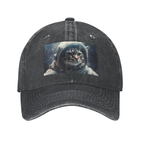 Astronaut Cat Space Baseball Cap