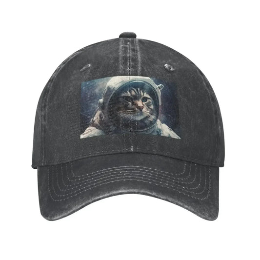 Astronaut Cat Space Baseball Cap