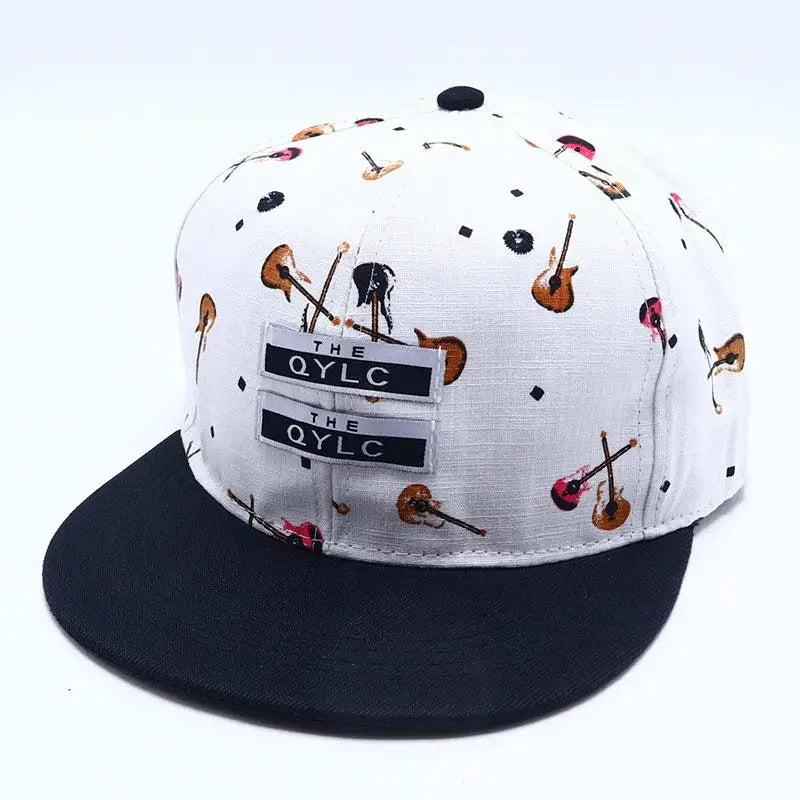 Adjustable Letter Embroidered Unisex Hip-Hop Snapback Cap