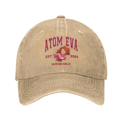 Retro Atom Eve Distressed Baseball Cap