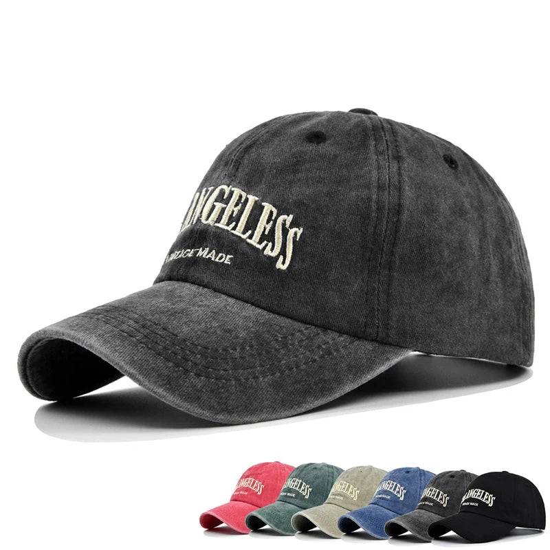 Vintage Washed Cotton Baseball Cap Women Hollow Out Ponytail Hat Outdoor