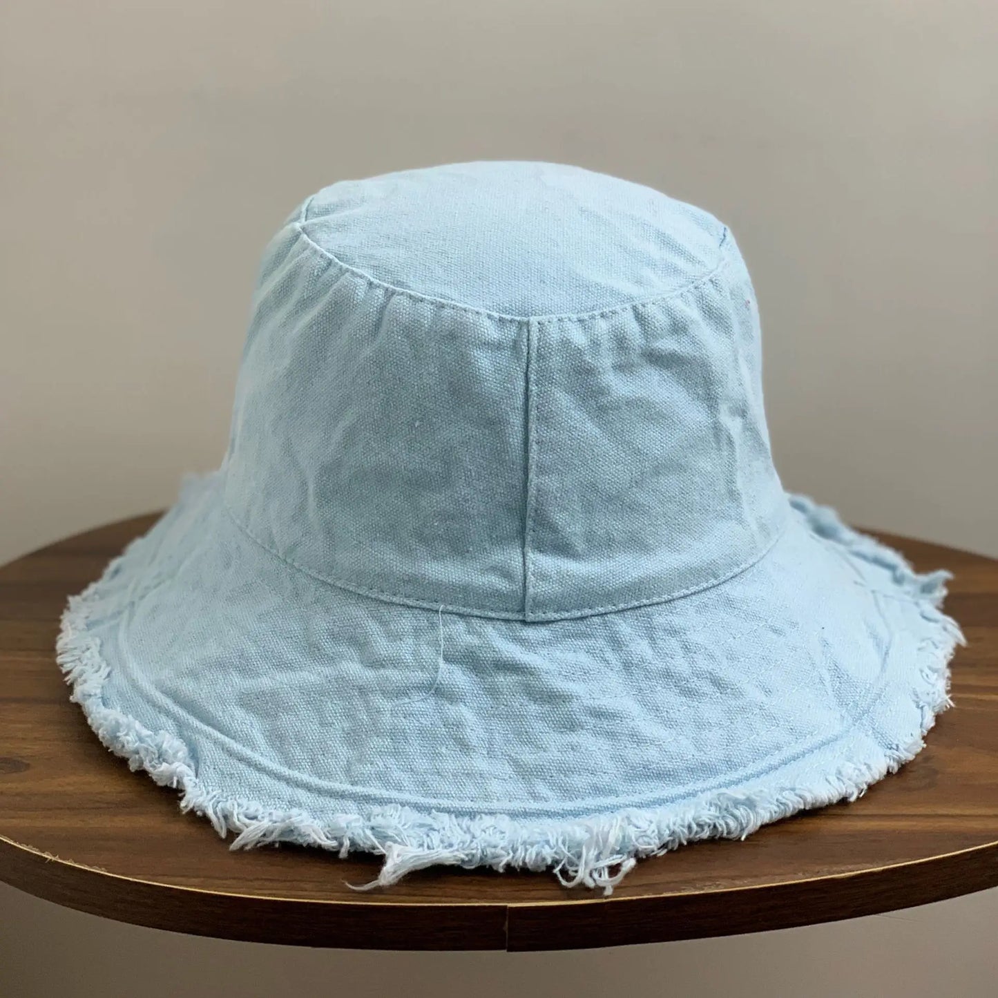 Cotton Fringed Bucket Hat Soft Fisherman Cap