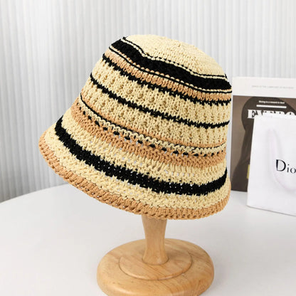 Gradient Striped Beach Fisherman Bucket Hat