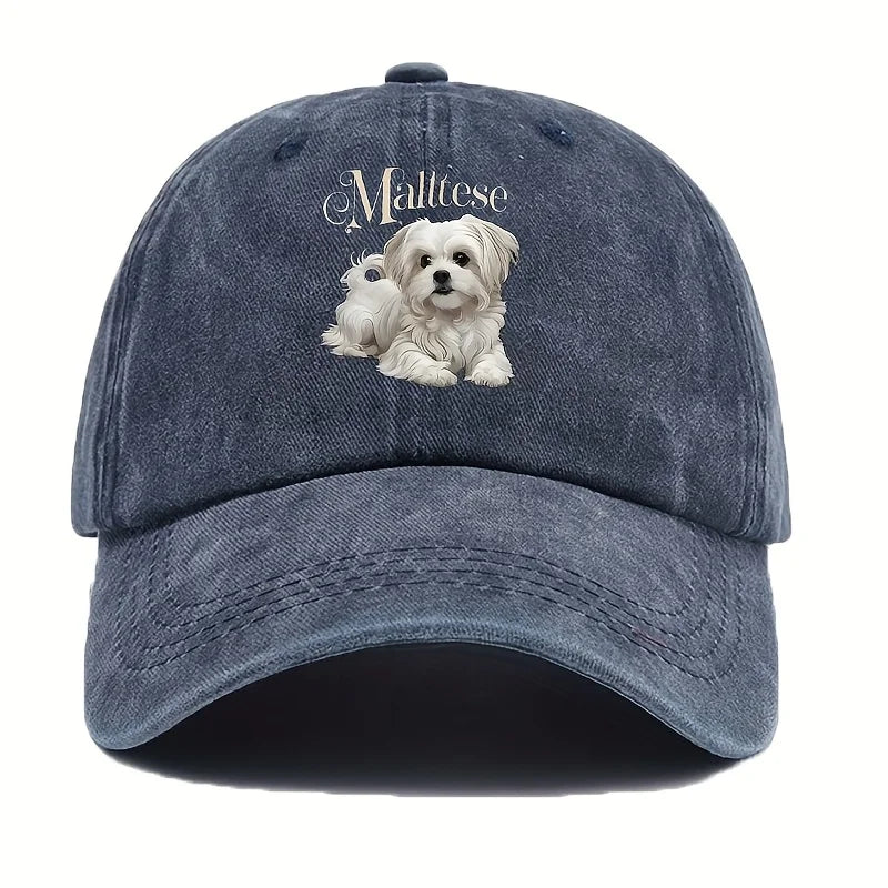 Cute Maltese Puppy Snapback Baseball Cap