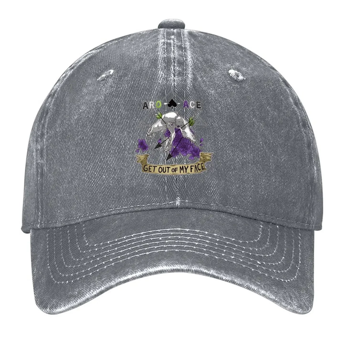 Aro Ace Get Out Baseball Cap