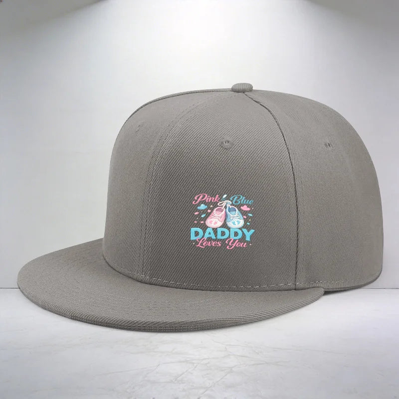 1pc Daddy Loves You Pattern Printed Cap