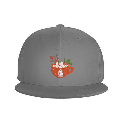 Fashion Retro Snowman Hot Chocolate Snapback Cap