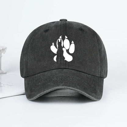 Wolf Paw Washed Vintage Baseball Cap