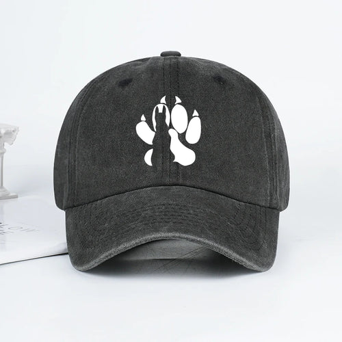 Wolf Paw Washed Vintage Baseball Cap