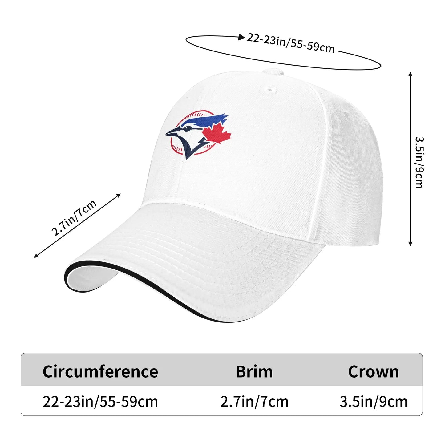 Blue Jays Bird Wing Outdoor Sports Baseball Cap