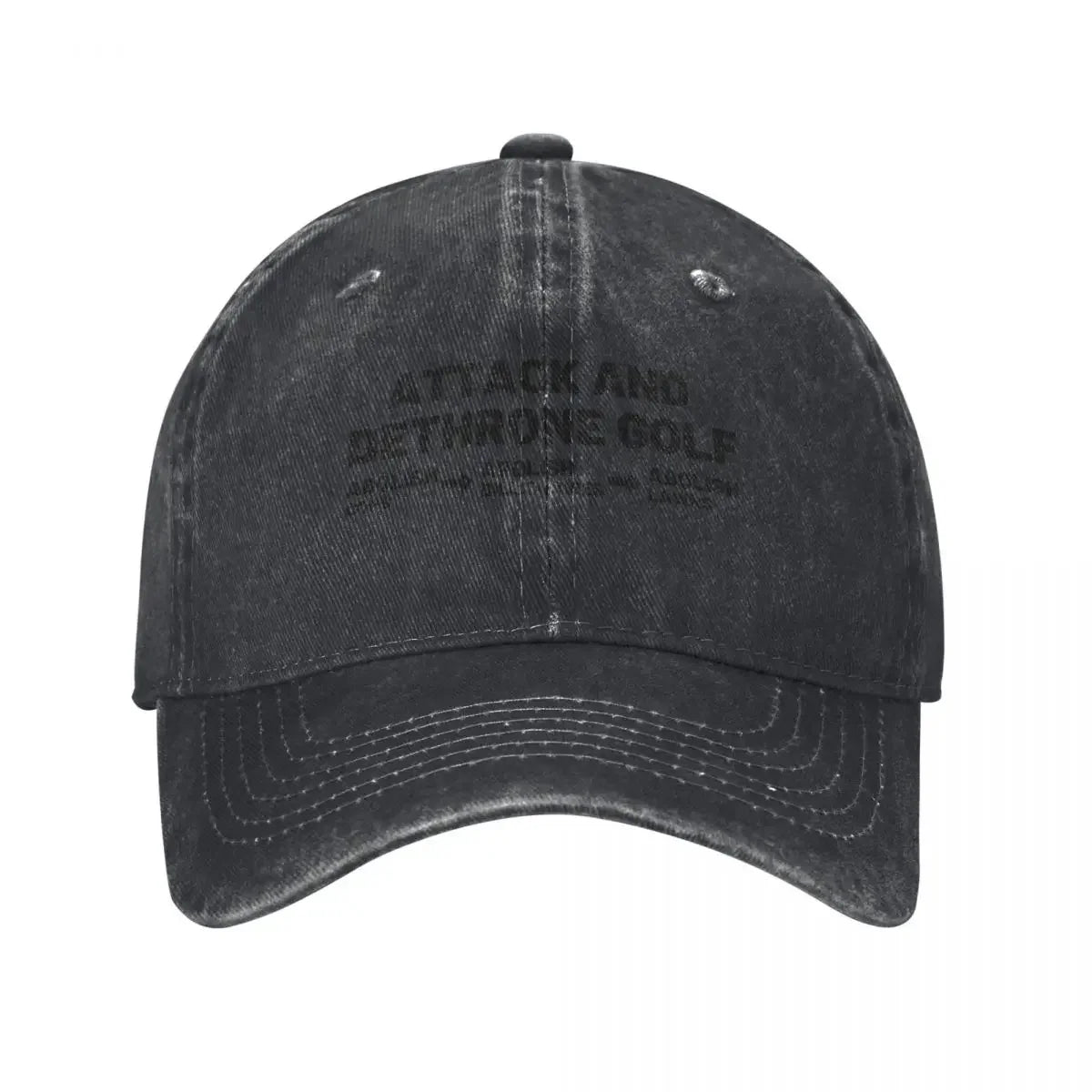 Attack And Dethrone Golf Baseball Cap