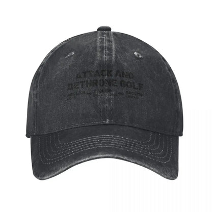 Attack And Dethrone Golf Baseball Cap
