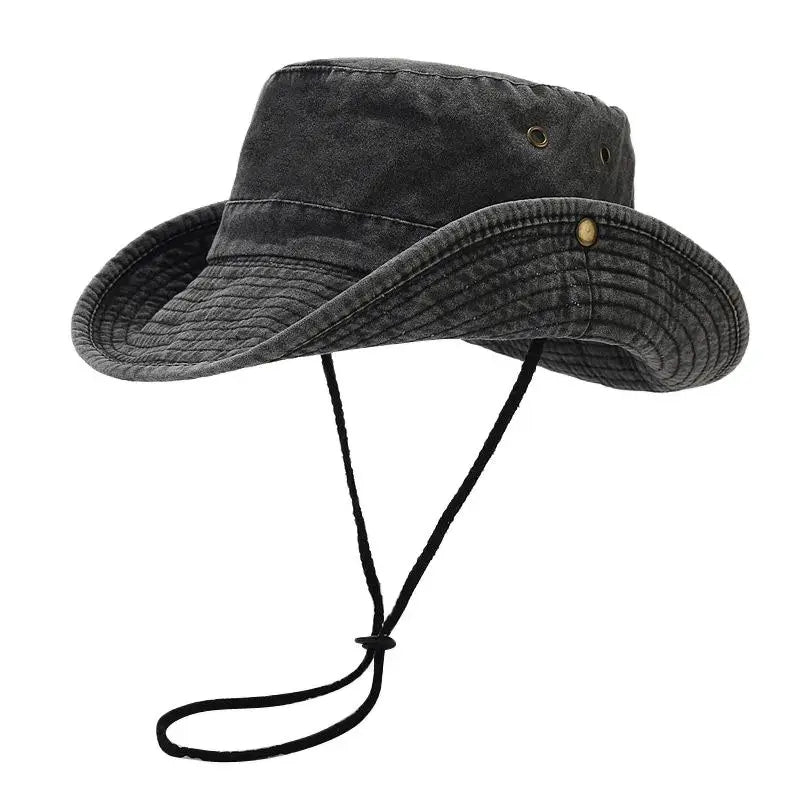 Four Seasons Cotton Solid Bucket Hat