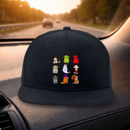 Unisex Classic Flat Brim Snapback Cap