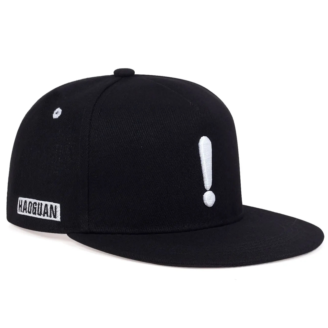 Exclamation Point Embroidery Hip Hop Snapback Cap