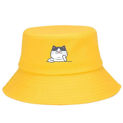 Cute Cat Adjustable Bucket Hat