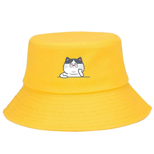 Cute Cat Adjustable Bucket Hat