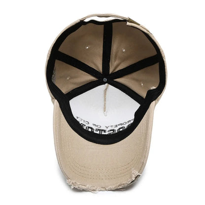 Trendy Worn Cowboy Baseball Cap Embroidery Trucker Cap