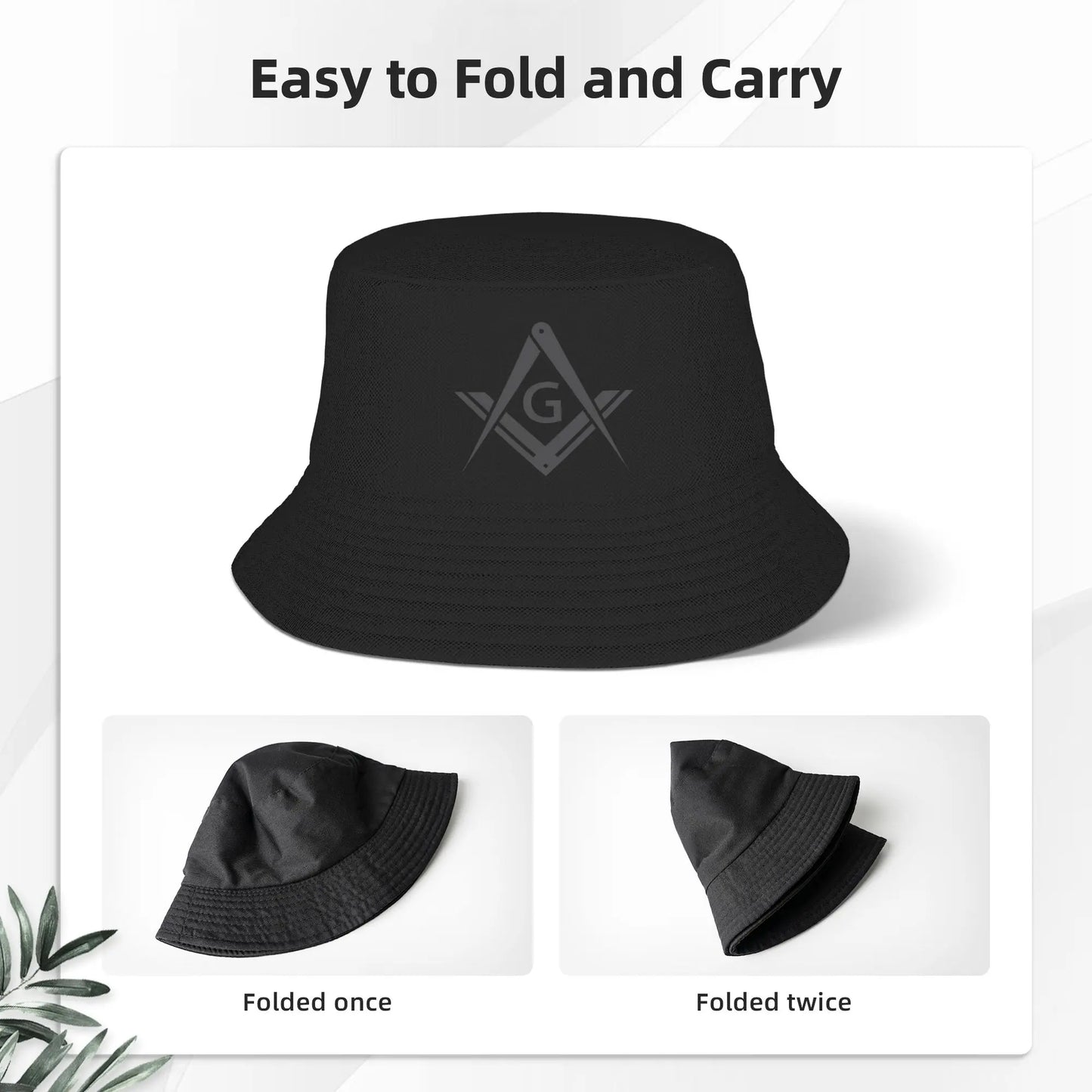 Unisex Freemasonry Logo Bucket Hat