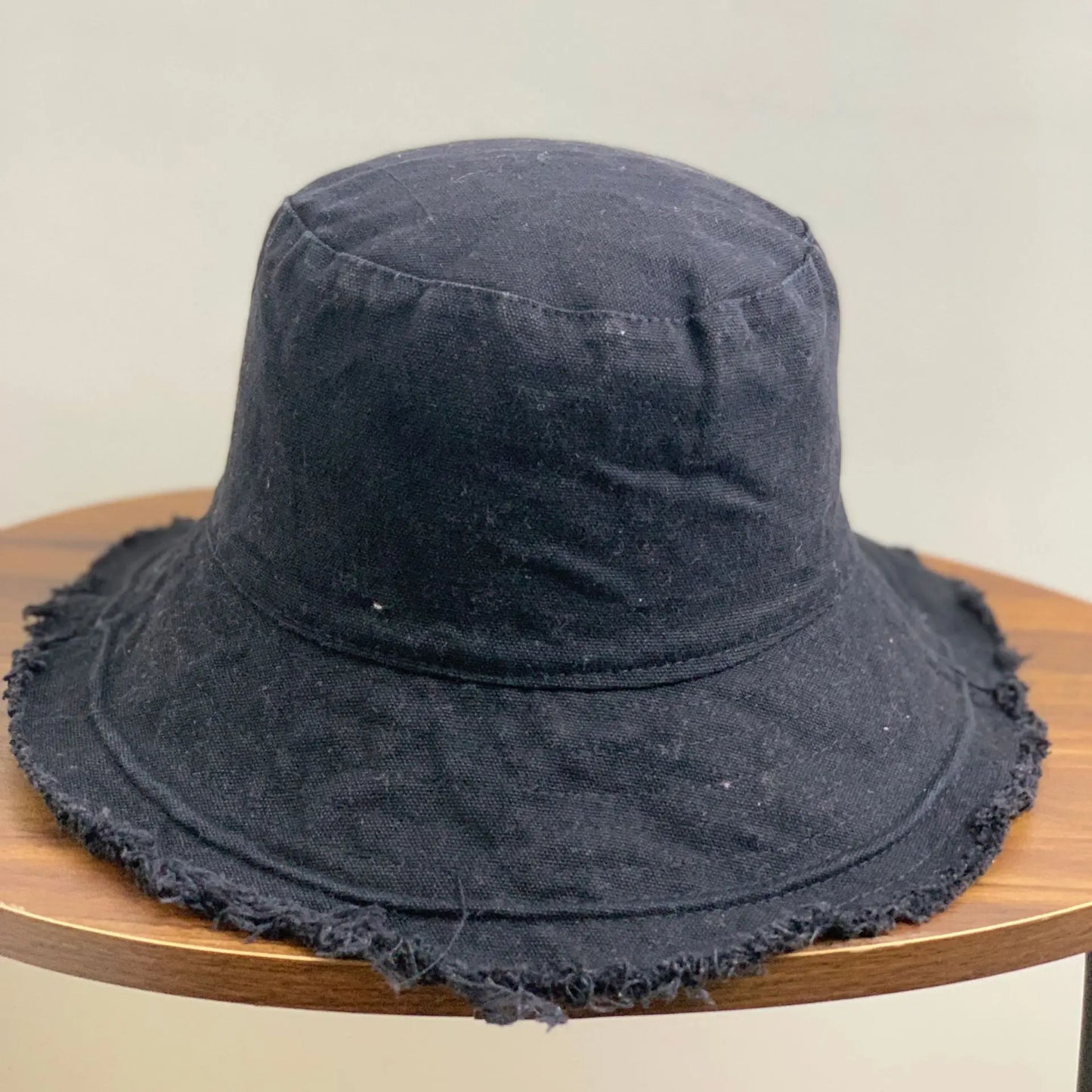 Cotton Fringed Bucket Hat Soft Fisherman Cap