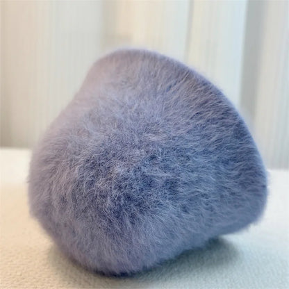 Rabbit Fur Hat Winter For Women Bucket Hat