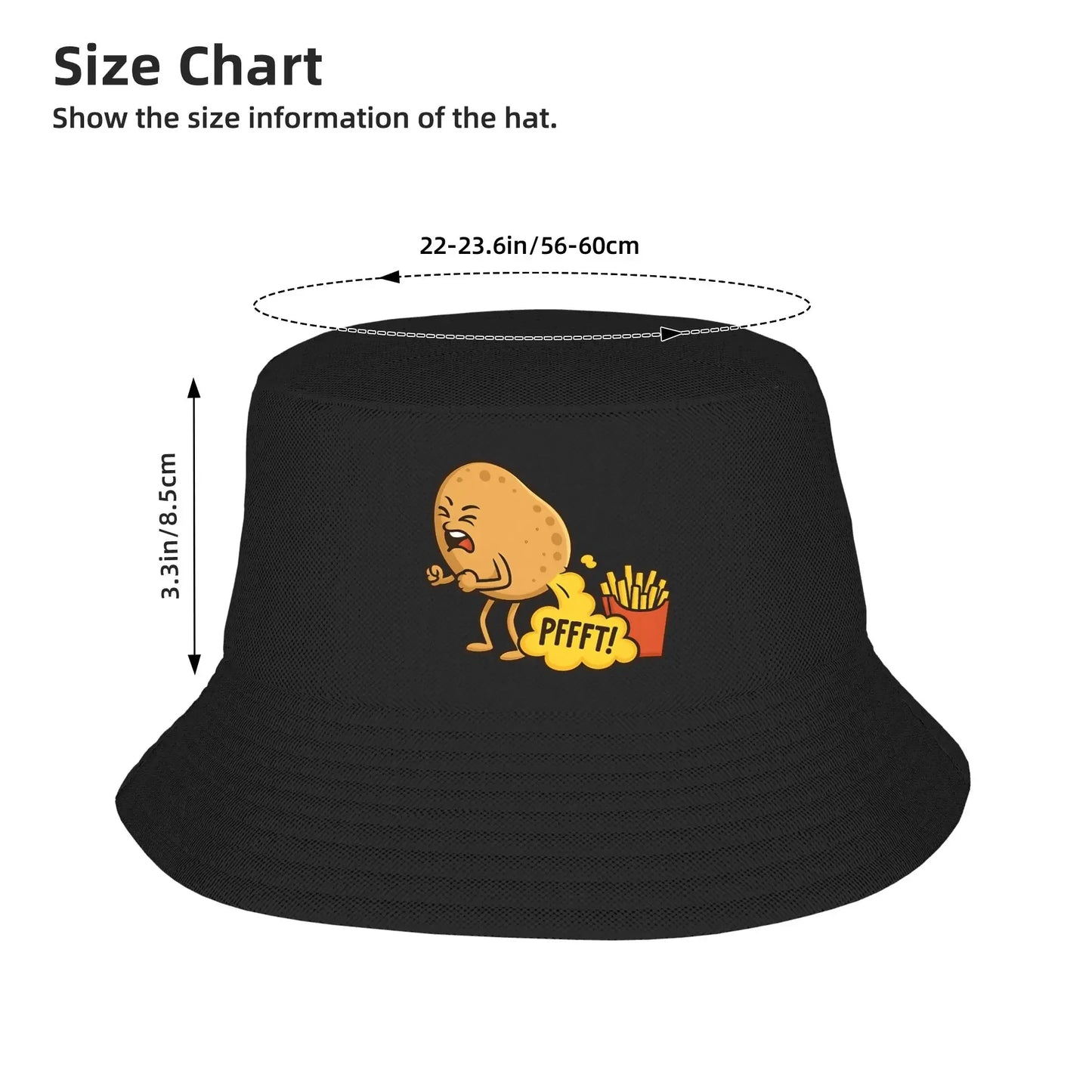 Funny Farting Potato Bucket Hat
