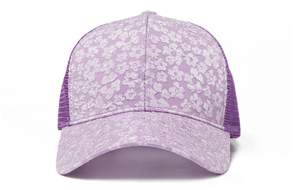 New Print Mesh Caps Fashion Women Baseball Cap