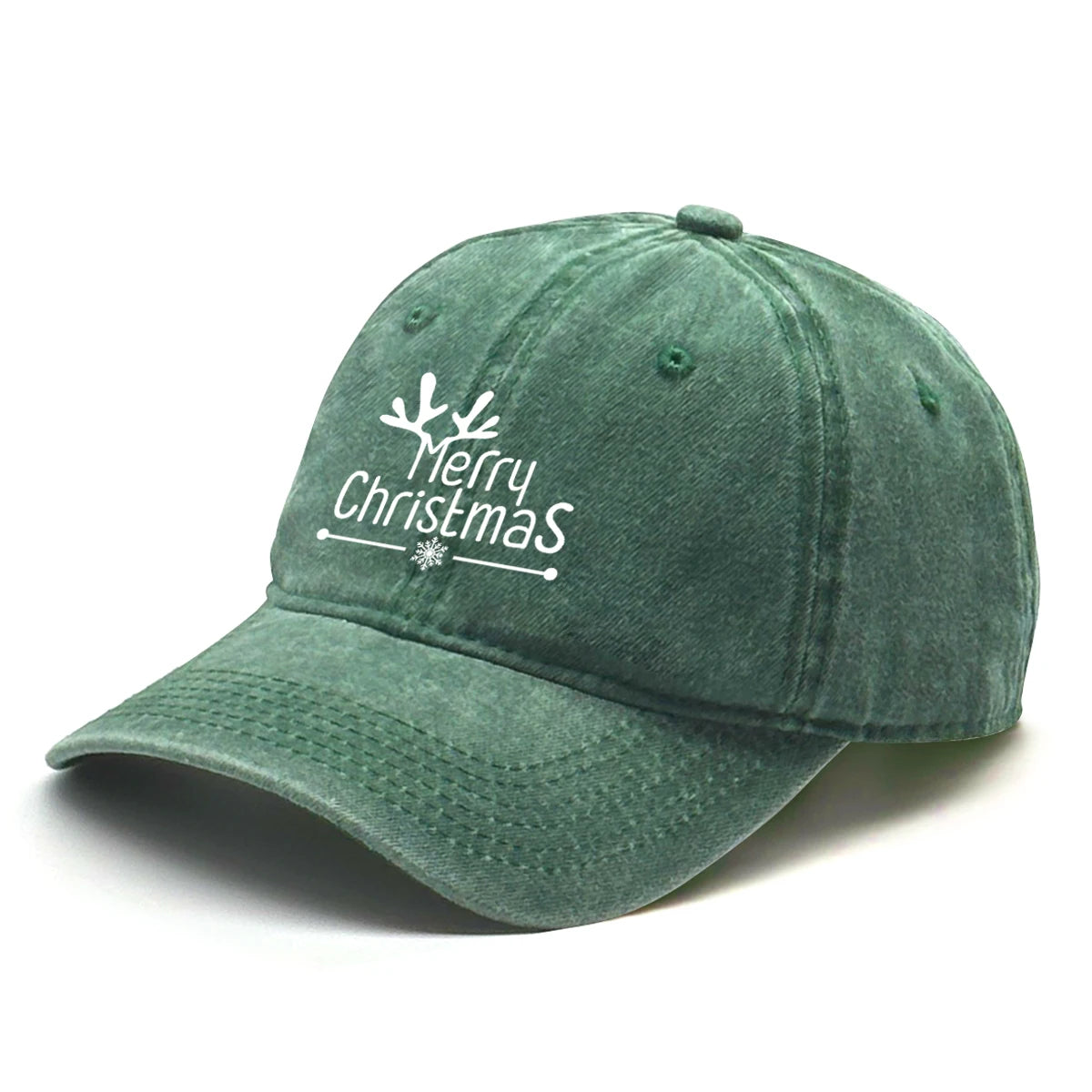 Merry Christmas Washed Baseball Cap