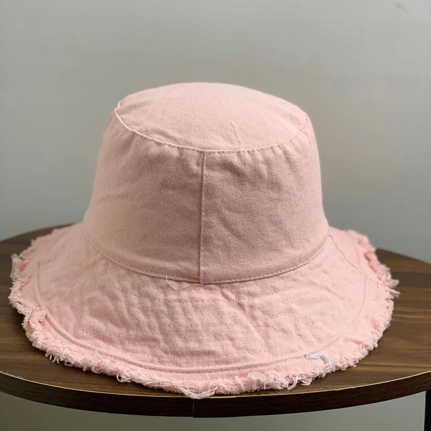 Cotton Fringed Bucket Hat Soft Fisherman Cap