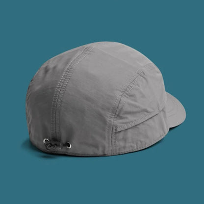 Short Brimmed Solid Color Baseball Cap Lightweight Quick Dry Polyester Adjustable Buckle Closure Sun Protection Breathable Brim