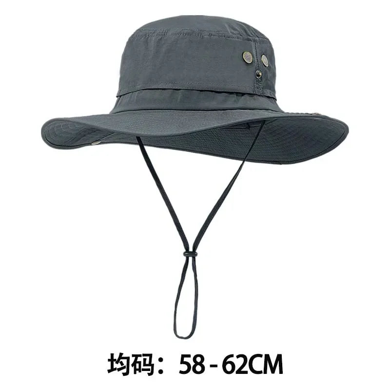 Foldable Wide Brim UV Protection Bucket Hat